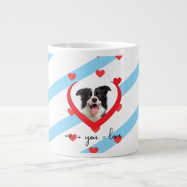 Taza De Café Gigante Cute Dog Love Phone Case – Me + You = Love – Adora