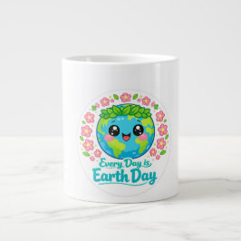 Taza De Café Gigante Cute Earth Day Specialty Mug