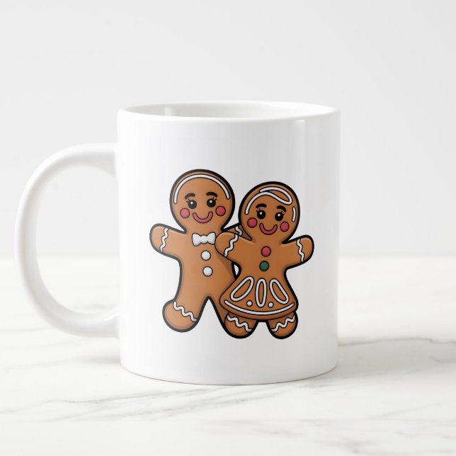 Taza De Café Gigante Cute Gingerbread Friends (Izquierda)