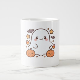 Taza De Café Gigante Cute Halloween Fantasma Clipart, Fun y Cute Spooky