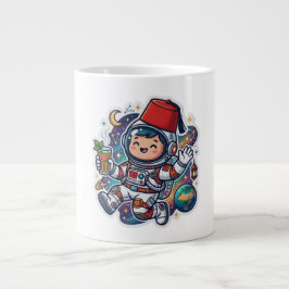 Taza De Café Gigante Cute Kawaii Astronauta Marroquí Sticker de Té de M