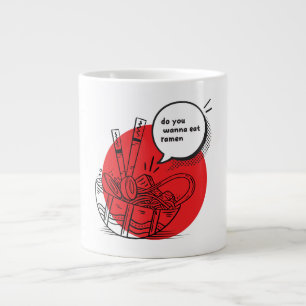 Taza De Café Gigante Cute Kawaii Ramen - Divertida Comida Japonesa