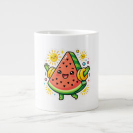 Taza De Café Gigante Cute Kawaii Rodaja De Sandía Inflable Pegatina De 