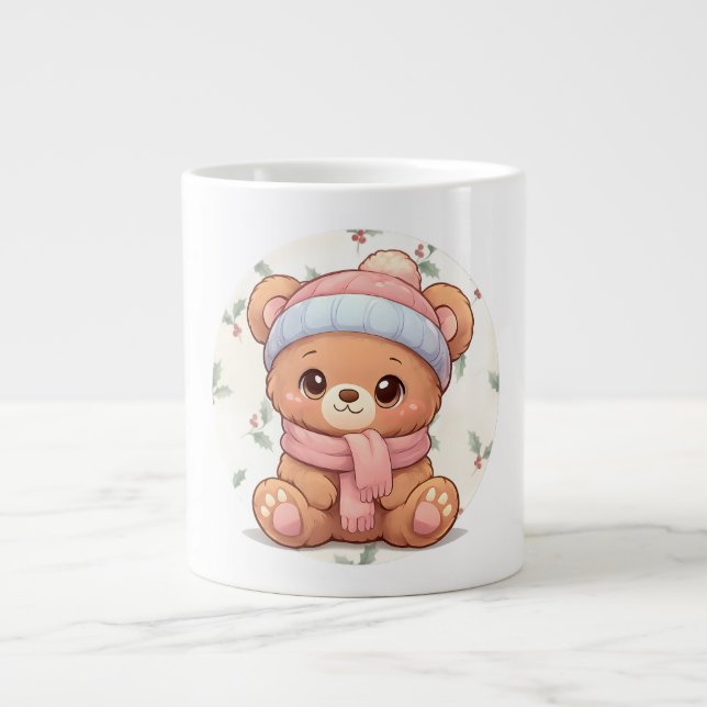 Taza De Café Gigante Cute Kawaii Teddy Bear Mug  (Frente)