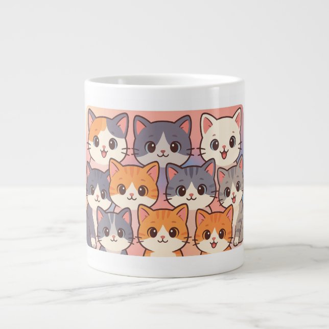 Taza De Café Gigante Cute kittens mug  (Frente)