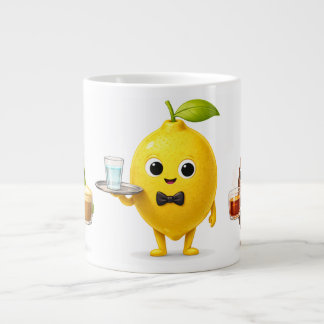 Taza De Café Gigante Cute Lemon Tea Friends – Jumbo Mug for Coffee & Te