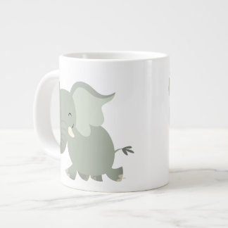 Taza De Café Gigante Cute merry Personalizado Elephant Jumbo Mug