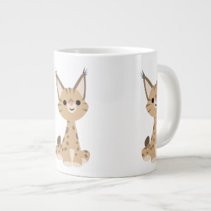 Taza De Café Gigante Cute Personalizado Lynx Jumbo Mug