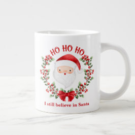 Taza De Café Gigante Cute Santa Claus Navidades Nombre de texto Café Mu