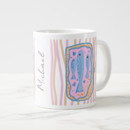 Taza De Café Gigante Cute Sardine Art