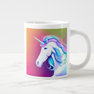 Taza De Café Gigante Cute Unicorn AI Coffee Mug