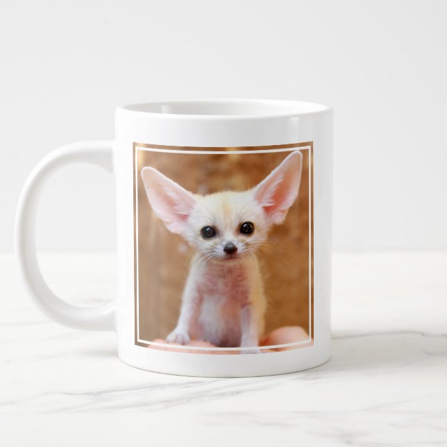 Taza De Café Gigante Cutest Baby Animals | Fennec Fox (Izquierda)