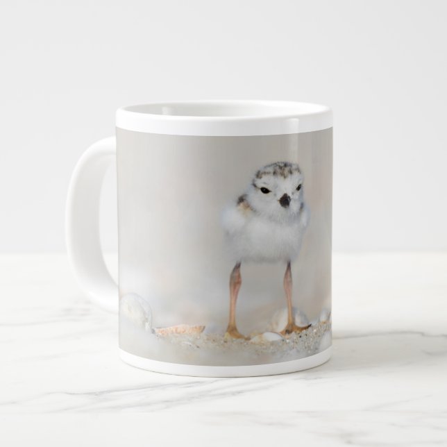 Taza De Café Gigante Cutest Baby Animals | Piping Plover Chick (Izquierda)