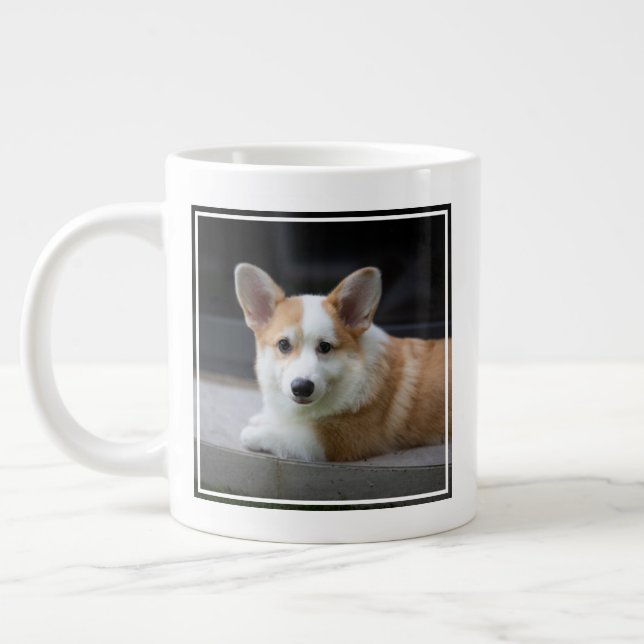 Taza De Café Gigante Cutest Baby Animals | Relaxing Corgi Puppy (Izquierda)