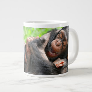 Taza De Café Gigante Cutest Baby Animals Two Young Chimpanzees