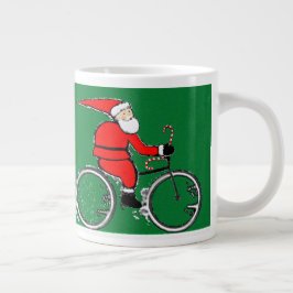 Taza De Café Gigante Cycling Christmas Holiday