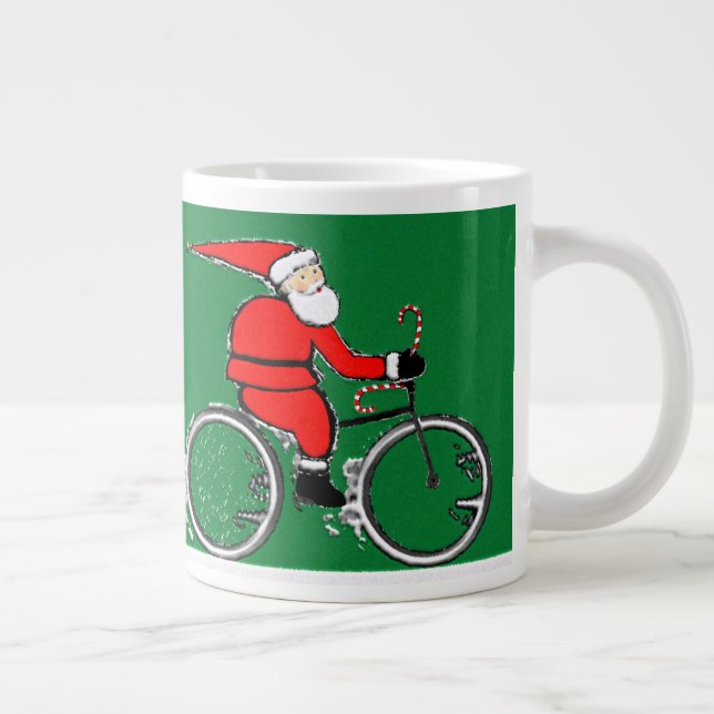 Taza De Café Gigante Cycling Christmas Holiday (Derecha)