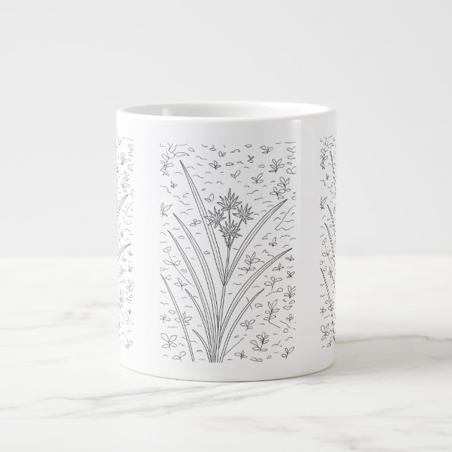 Taza De Café Gigante Cyperus esculentus - Nutsedge amarillo (Frente)