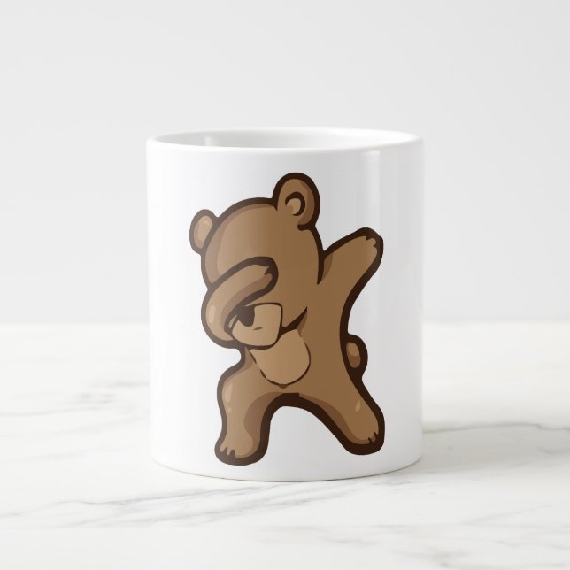 Taza De Café Gigante Dabbing Panda, Danza divertida Panda dab (Frente)