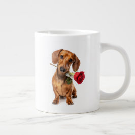 Taza De Café Gigante Dachshund Love