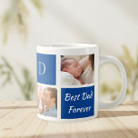 Taza De Café Gigante Dad's Collage photo, Capturing Precious Moment<br><div class="desc">Dad's Instagram Collage: Capturing Precious Moments Introducing our Modern Line Photo Collage Mug, a unique and heartfelt way to preserve special moments with your children and grandchildren. This contemporary mug features an Instagram-style photo collage capturing the most meaningful memories for Dad and Grandpa. Immerse yourself in the warmth of every...</div>