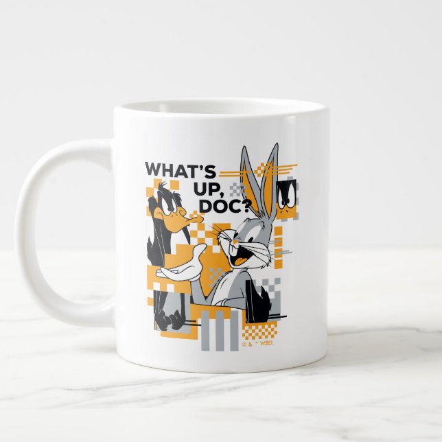 Taza De Café Gigante DAFFY DUCK™ & BUGS BUNNY™ Glitch (Izquierda)