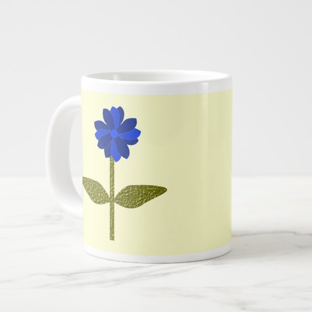 Taza De Café Gigante Daisy Ocean Blue Mug (Izquierda)