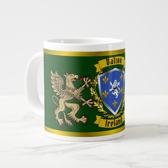 Taza De Café Gigante Dalton Irish Shield y Griffins (Izquierda)