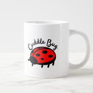 Taza De Café Gigante Dama de Mariquita de Abrazo Diseño Lindo y Acoge