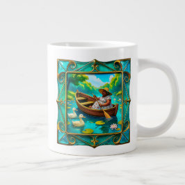 Taza De Café Gigante Dama de remo Tranquilidad