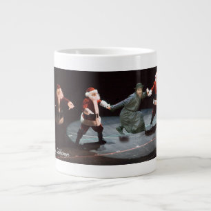 Taza De Café Gigante Dancin' Chassid & Santas Gigante Coffee Mug