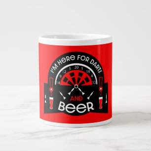 Taza De Café Gigante Dardos Clásicos de Pub