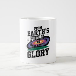 Taza De Café Gigante De Campo De La Tierra A Gloria Galáctica