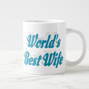 Taza de café gigante de cielo azul media texto esp