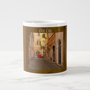 Taza De Café Gigante De época, Ciudad Antigua, Coche Antiguo, Estilo An