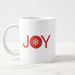 Taza de café gigante de Navidad alegría