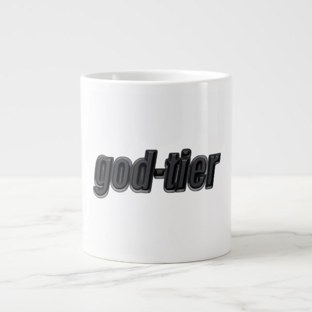 Taza De Café Gigante De nivel dios  (Frente)