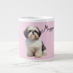 Taza de café gigante de perro lindo