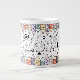 Taza De Café Gigante De vuelta a la escuela