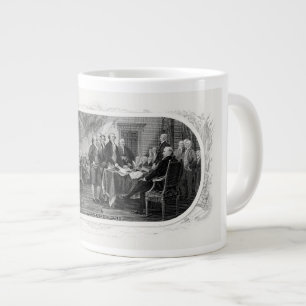 Taza De Café Gigante Declaración de Independencia Grabado Dinero