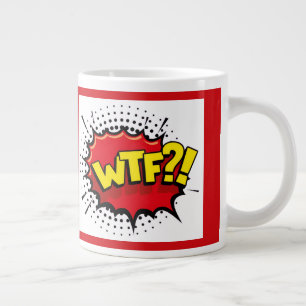 Taza De Café Gigante Declaración sarcástica y divertida sobre la realid