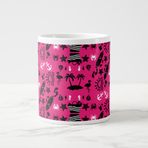 Taza De Café Gigante Decoración De Arena Y Playa Estadounidense