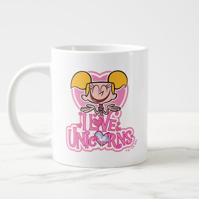 Taza De Café Gigante Dee Dee - Amo Unicornios (Izquierda)