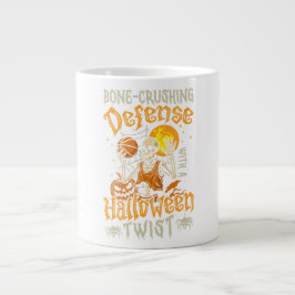 Taza De Café Gigante Defensa de Crushing de Huesos Deportes Halloween