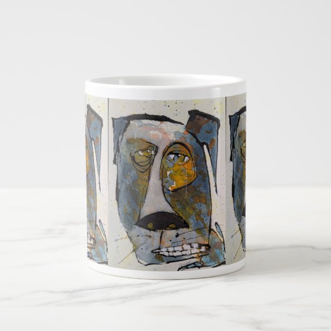 Taza De Café Gigante Definitivamente Protegiendo Jumbo Mug (Frente)