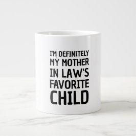 Taza De Café Gigante definitivamente soy el hijo favorito de mi madre e