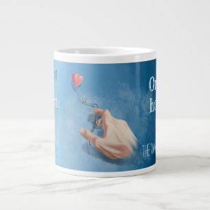 Taza De Café Gigante Dejar ir vs aguantar