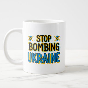 Taza De Café Gigante Dejen de bombardear Jumbo Mug, especialidad de Ucr