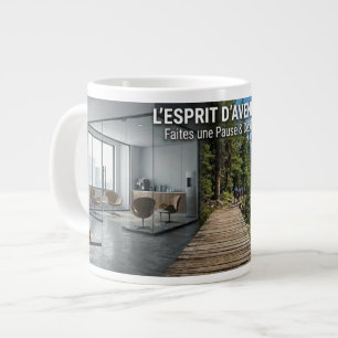 Taza De Café Gigante Del escritorio a la naturaleza, taza gigante