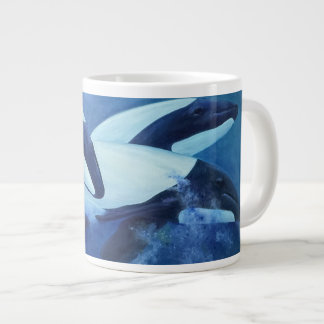 Taza De Café Gigante Delfines de Commerson